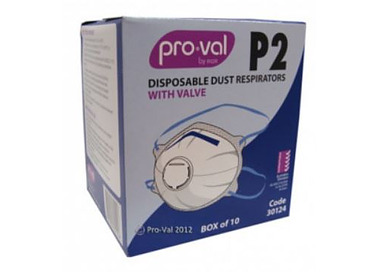 Face Mask With Valve P2 10/Pkt