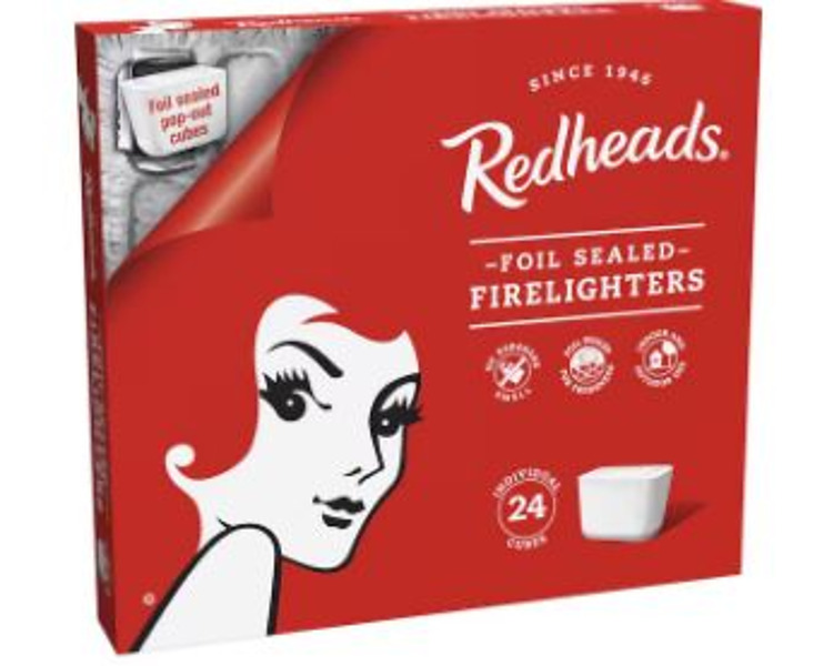 Redheads Foil Sealed Firelighters 24/Pkt