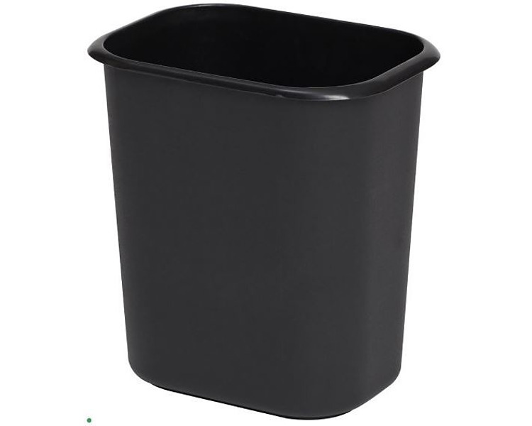 Bin Rectangular PolyProp Black 14Ltr 10/Ctn