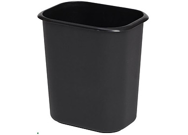 Bin Rectangular PolyProp Black 14Ltr 10/Ctn