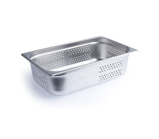 Steam Pan Anti Jam 1/1 150mm Perforated 6/Ctn