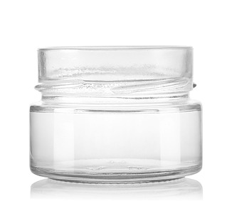 Glass Jar Flint Ergo 70mm Twist Finish 106ml 12/Ctn