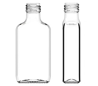 Glass Bottle Oval With Screw Neck 50ml 119/Ctn