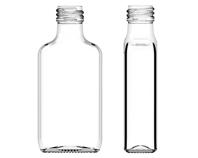 Glass Bottle Oval With Screw Neck 50ml 119/Ctn