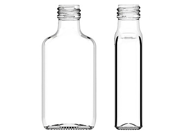 Glass Bottle Oval With Screw Neck 50ml 119/Ctn