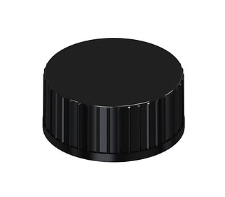 Screw Cap Black 20mm Suits Glass Bottle Oval Black With Screw Neck 50ml 119/Ctn