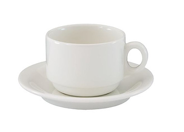 Flinders Tea Cup Stackable 220ml 24/Ctn