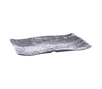 Endure Rectangular Platter Weathered Pewter 400 x 280mm 5/Ctn