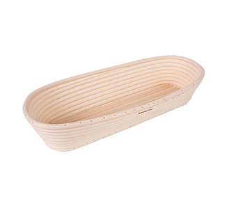 Bakemaster Oval Proving Basket 27 x 13 x 6.5cm 6/Ctn