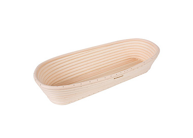 Bakemaster Oval Proving Basket 27 x 13 x 6.5cm 6/Ctn