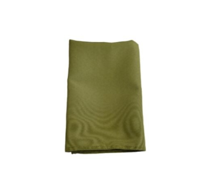 Napkin 100% Poly Olive Green 50 x 50cm