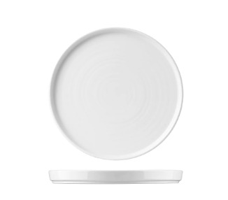 Churchill Chefs Plate Walled White 260mm 12/Ctn