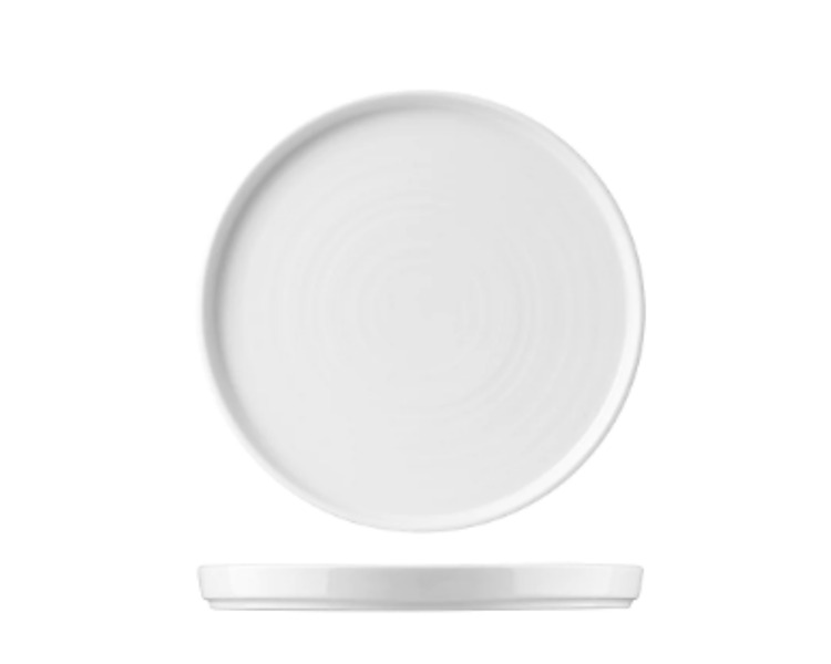 Churchill Chefs Plate Walled White 260mm 12/Ctn