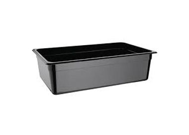 Food Pan Polycarb Black 1/1 x 150mm 6/Ctn