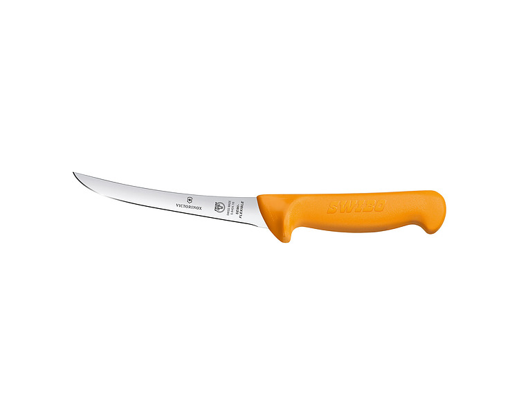 Yellow Victorinox Swibo Boning Knife Curved Wide Blade 16cm 