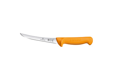 Yellow Victorinox Swibo Boning Knife Curved Wide Blade 16cm 