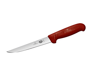 Red Victorinox Boning Knife Straight Narrow Blade 15cm 