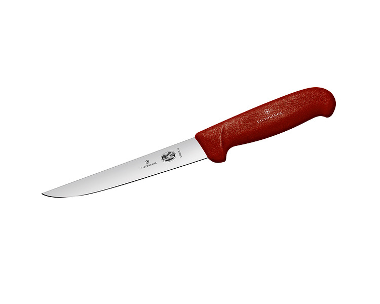 Red Victorinox Boning Knife Straight Narrow Blade 15cm 