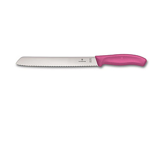 Pink Victorinox Bread Knife Wavy Edge Handle 21cm 