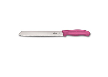 Pink Victorinox Bread Knife Wavy Edge Handle 21cm 