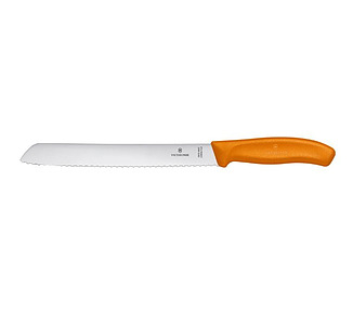 Orange Victorinox Bread Knife Wavy Edge Handle 21cm 