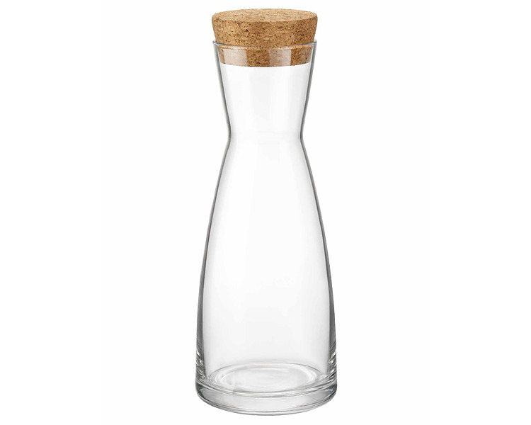 Ypsilon Carafe With Cork Lid 1L 6/Ctn