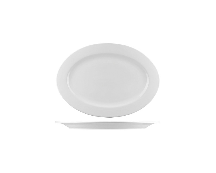 Bistro Oval Plate 210 x 150mm 36/Ctn