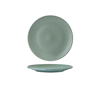 Zuma Mint Ribbed Plate 210mm 6/Pkt