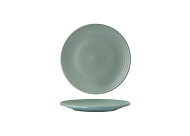 Zuma Mint Ribbed Plate 210mm 6/Pkt