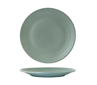 Zuma Mint Ribbed Plate 265mm 6/Pkt