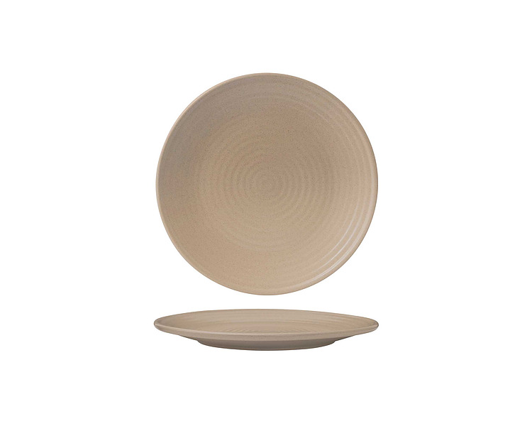 Zuma Sand Ribbed Plate 210mm 6/Pkt