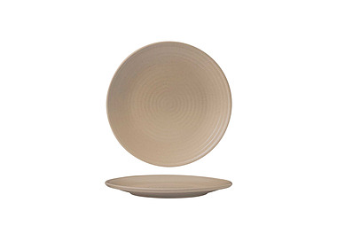 Zuma Sand Ribbed Plate 210mm 6/Pkt