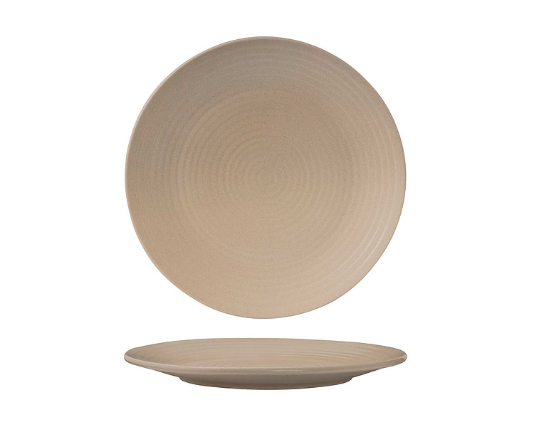 Zuma Sand Ribbed Plate 265mm 6/Pkt