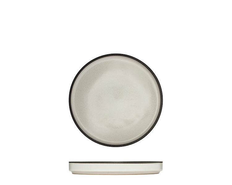 Luzerne Mod Round Stackable Plate Dusted White 160mm 6/Pkt