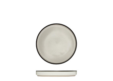 Luzerne Mod Round Stackable Plate Dusted White 160mm 6/Pkt