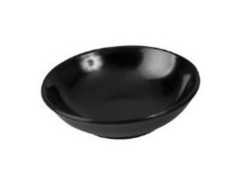 Black Melamine Sauce Dish 95mm 24/Pkt