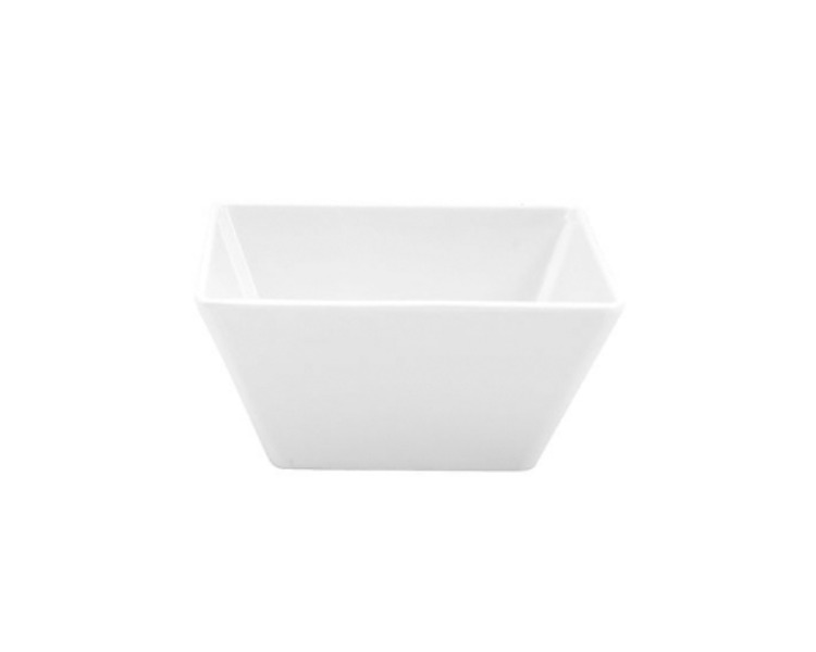 White Melamine Square Bowl 90 x 90 x 55mm 24/Ctn