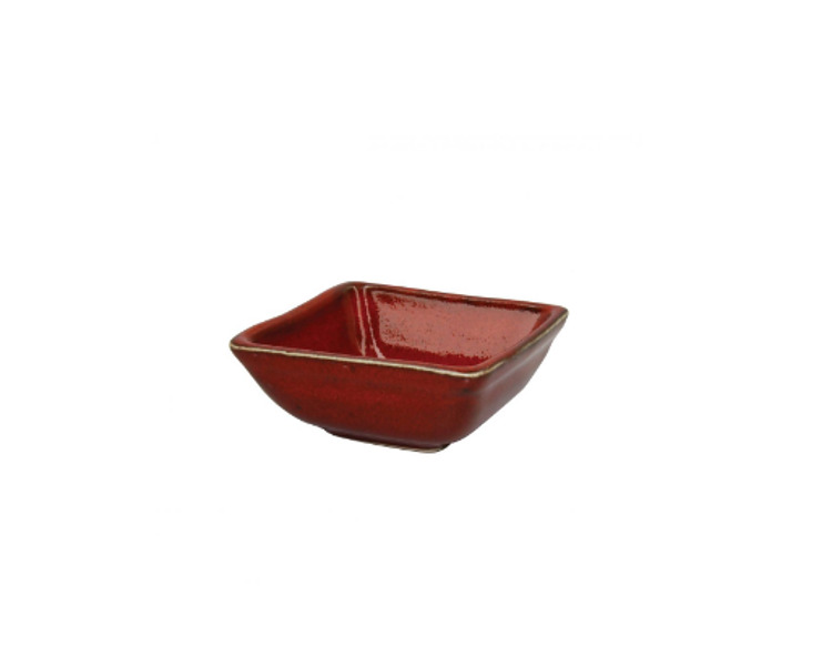 Artistica Reactive Red Square Sauce Bowl 80 x 80mm 6/Pkt