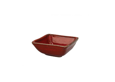 Artistica Reactive Red Square Sauce Bowl 80 x 80mm 6/Pkt