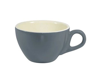 Brew Steel Blue/White Cappuccino Cup 220ml 6/Pkt