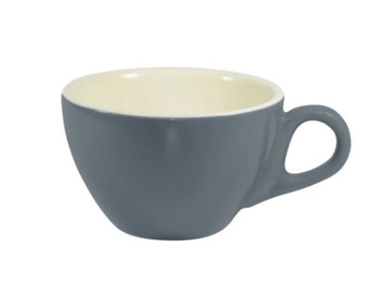 Brew Steel Blue/White Cappuccino Cup 220ml 6/Pkt