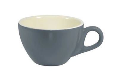 Brew Steel Blue/White Cappuccino Cup 220ml 6/Pkt