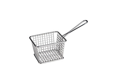 Stainless Steel Rectangular Service Basket 118 x 98 x 78mm 12/Ctn