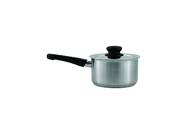 Stainless Steel Saucepan With Cover & Bakelite Handle 1.0L 140mm 4/Ctn