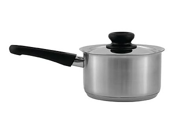 Stainless Steel Saucepan With Cover & Bakelite Handle 2.5L 180mm 4/Ctn