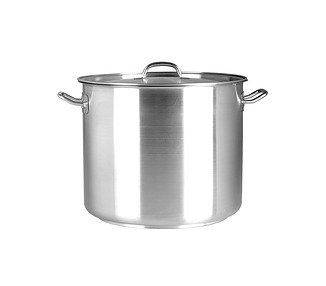 Stainless Steel Stockpot With Cover 25.5L 2/Ctn