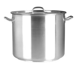 Stainless Steel Stockpot With Cover 36.5L 2/Ctn