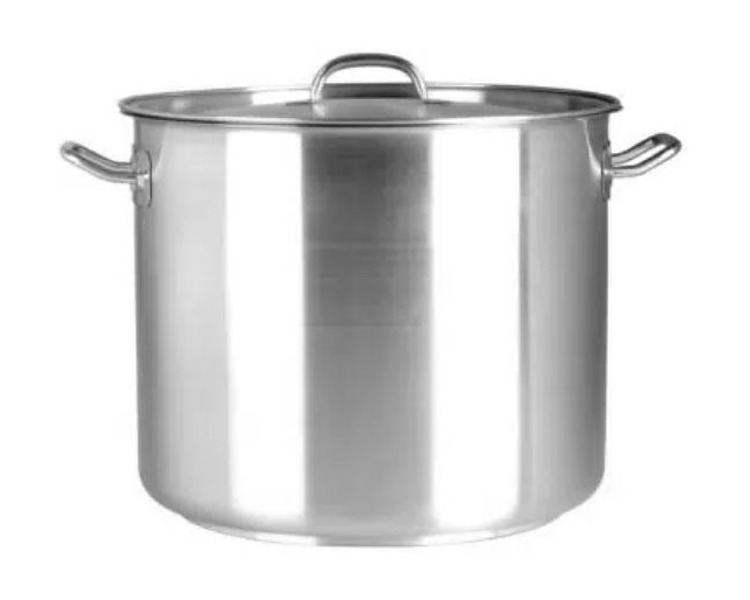 Stainless Steel Stockpot With Cover 36.5L 2/Ctn