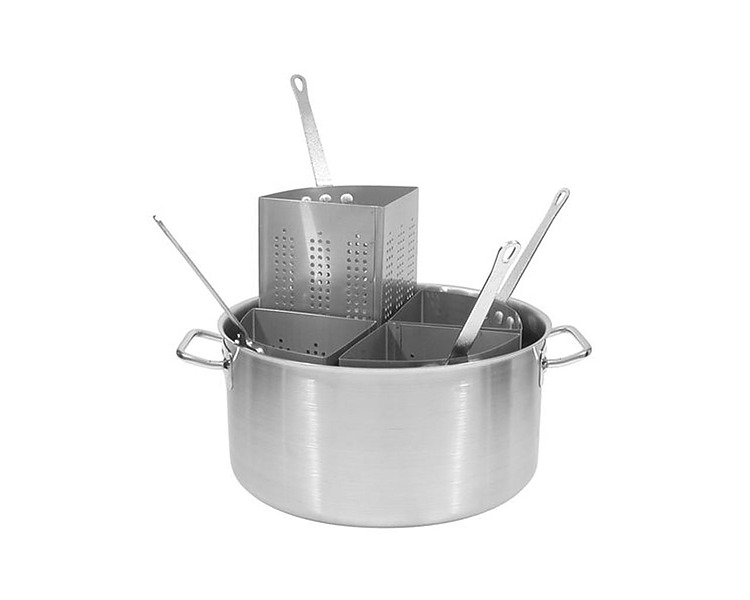 Stainless Steel Pasta Cooker - Stockpot & 4 Inserts 