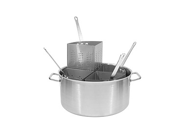 Stainless Steel Pasta Cooker - Stockpot & 4 Inserts 